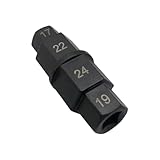 povtii Hex Axle Tool for Motorcycle, 17 19 22 24mm Hex Axle Spindle for Motorcycle...