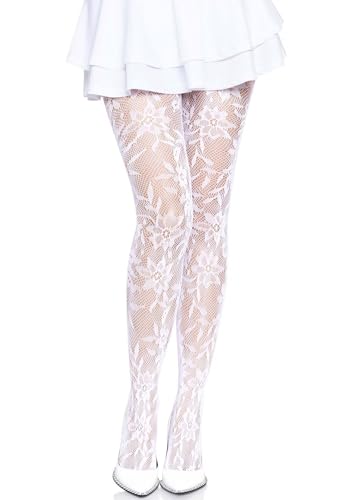Image of Leg Avenue Women's Pattern Tights, Breathable Stretchy Fit With No-pinch Waistband
