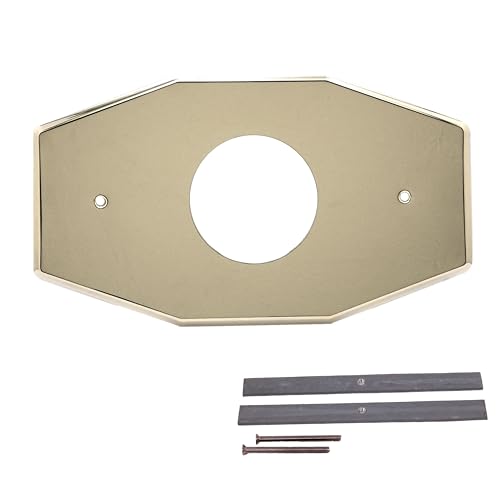 Plaque de remodelage baignoire monotrou laiton poli Westbrass cache-trou douche