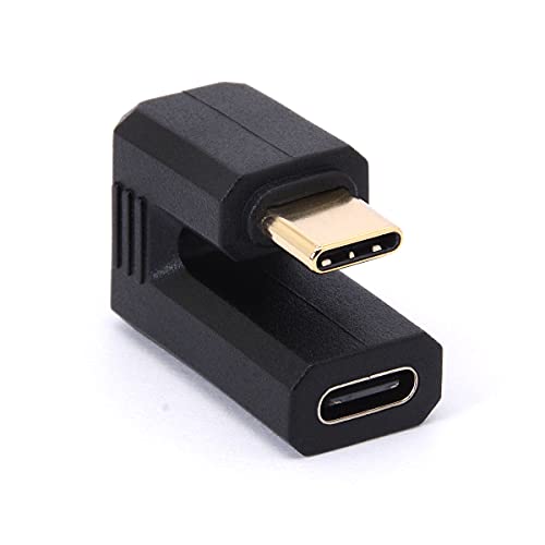 Tomost Adaptador USB C oro 180 grados ángulo tipo C OTG Converter, U Shape USB-C 3.1Connector...