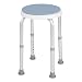 Produktbild Duschhocker, höhenverstellbarer runder Badduschhocker Drehsitz aus Aluminiumlegierung 360 ° drehbarer Sicherheitssitz mit rutschfester Matte für Babys/ältere Menschen/Schwangere