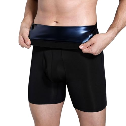 Pantalones cortos de sauna con película de poliuretano térmica para ejercicio