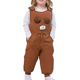 Generisch Baby Kleinkind Winterhose, Jungen Mädchen Dick Warm Schneehose, Winter Warm Gefütterte Thermohose, Leicht Daunenhose Skihose Wanderhose Winddicht Wasserdicht Outdoorhose
