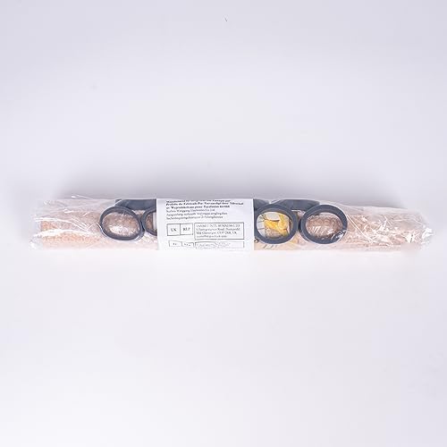Super Kitchen Wałek do Ciasta z Drewna Bukowego, Wyposażony Regulowany w 5 Silikonowy Pierścień, Idealny Dodatek do Pieczenia, do Ciast Krówkowych, Pizzy, Chleba (40cm)