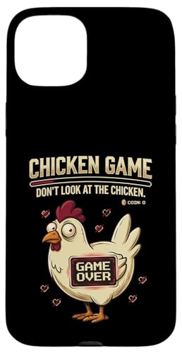 Chicken Game Don't Look At The Chicken Funny Gamer Pixel Art �X�}�z�P�[�X iPhone 15 Plus �p