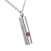 HooAMI Medical Alert Stainless Steel Pill Medicine Box Case Holder Bottle Pendant Necklace