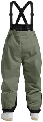 Ansenesna Skihose Damen & Herren - Wasserdichte Baggy Snowboardhose Mit Hosenträger