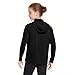 Unisex Kids UPF 50+ Hoodie with Face Mask Ice Silk Long Sleeve Rash Guard Swim Tops Cooling Hiking Shirts 4-15 Years Black