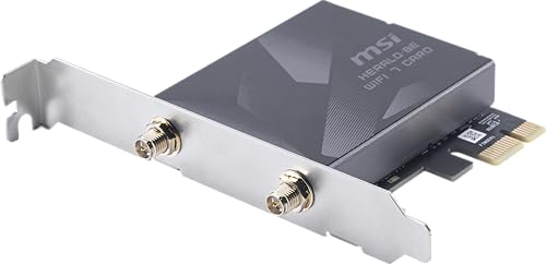 Image of MSI Herald WiFi 7 PCIe Card for Desktop PC BE9400 Tri-Band, Bluetooth 5.4, 6GHz, MLO, 320MHz, 5.8Gbps