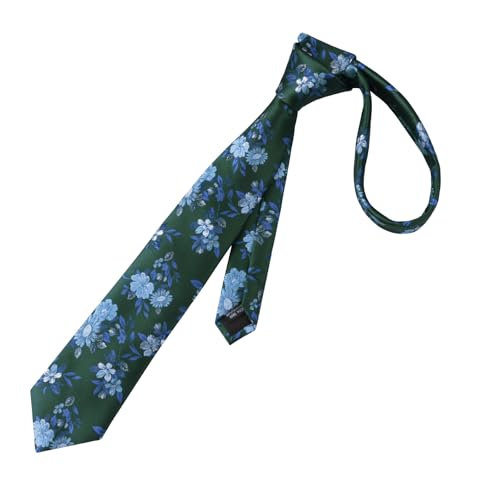 Image of Alizeal Mens 3.15'' Colorful Flower Pattern and handkerchief Necktie Set