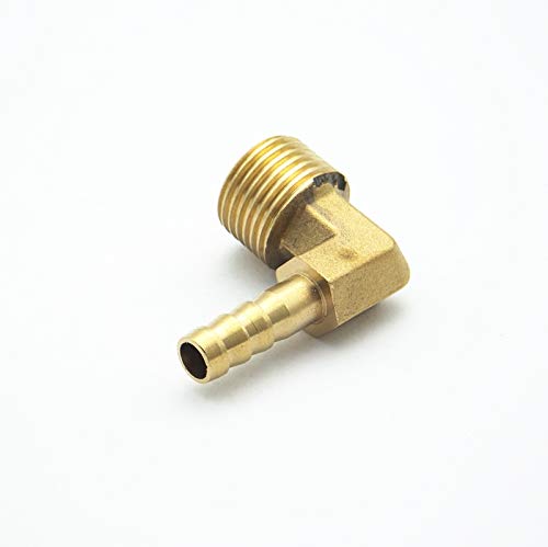 6mm 8mm 10mm 12mm 14mm de 14mm de 19mm Barb x 1/2" BSP Adaptateur de connecteur de raccord de tuyau de canalisation barbelé coude(10mm OD)