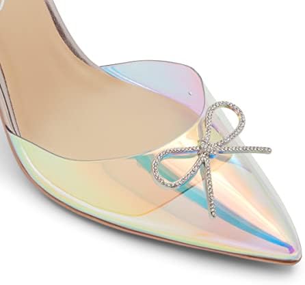 Call It Spring Women's Joyride Pump, Silver/Clear Multi, 8.5 | Image 4