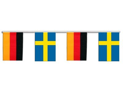 Guirlande Allemagne - Suède de 6 m pour décorer facilement vos grands espaces festifs
