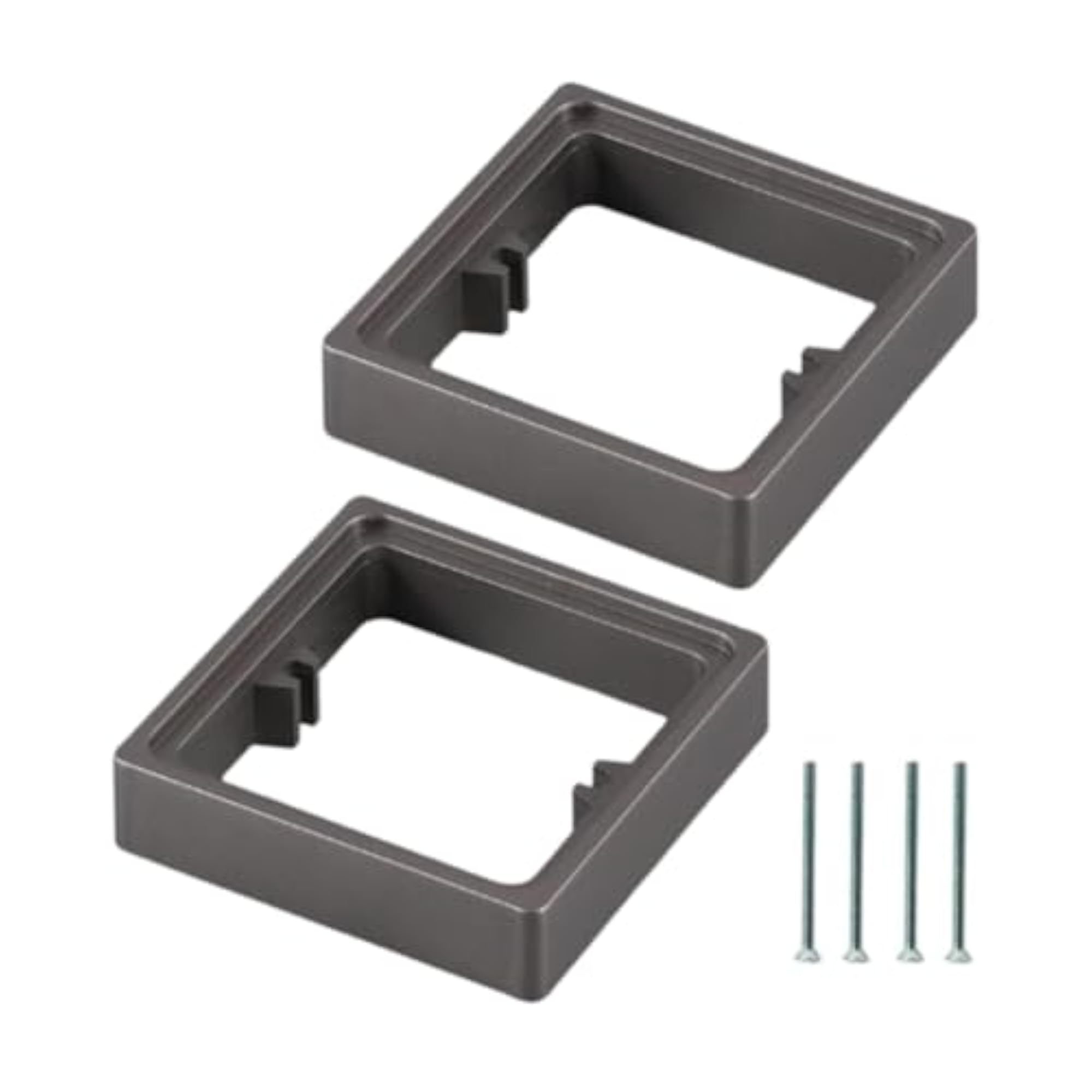 2 Pieces Single Socket Spacers Switch Accessory Gray