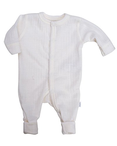 Joha Baby Overall, Wolle Natur (50 Frühchen, Weiß)