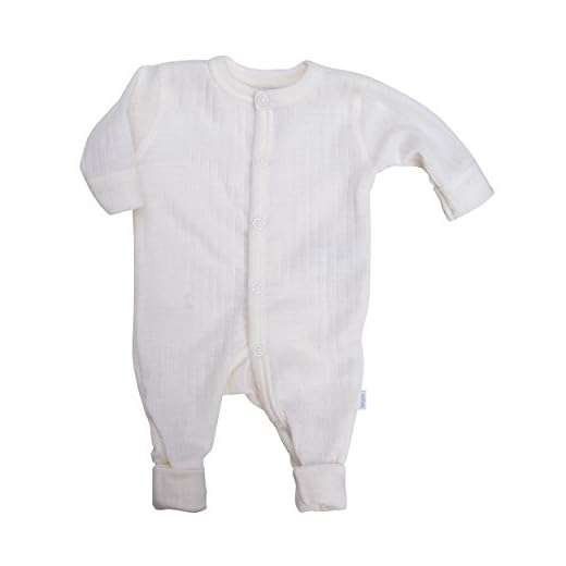 Joha Baby Overall (även tidiga), 100 % ull natur