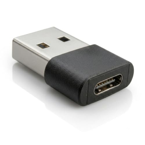 Adaptador USB-A Macho para USB-C Fêmea OTG, Carga Rápida 30W e Transferência de Dados, compatível com iPhone, Android e Notebook (2)