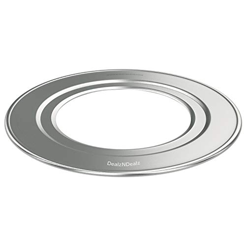 DEALZNDEALZ Bamboo Steamer Ring Adapter | Fits 8" to 13" Bamboo Steamer Basket | Stainless Steel Steaming Ring for Dumplings, Dim Sum, Veggies, and Cooking Essentials