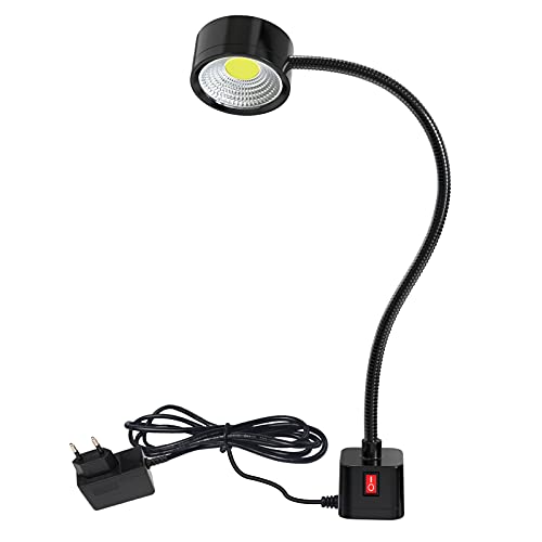 XINYIQI - Luz LED flexible de 500 lúmenes de 120 voltios con base magnética industrial de iluminación para herramientas y late