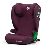 Kinderkraft JUNIOR FIX 2 i Size Siège auto bébé Groupe 2/3 100 150 cm, de 3,5 à 12 ans, avec Isofix fixation, Têtière ajustable en hauteur 10 niveaux, Protection latérale, Housse amovible, Burgund