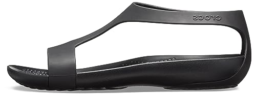 Crocs Womens Women's Serena Sandal, Black/Black, 8 Us #TOP6