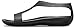 Crocs womens Women's Serena Sandal, Black/Black, 9 US