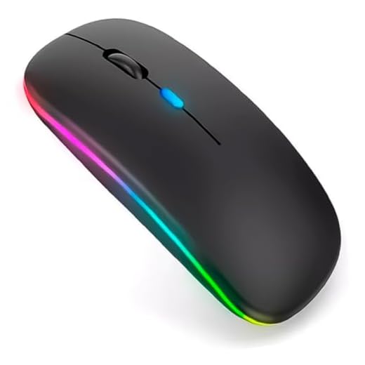 Mouse Sem Fio com Bluetooth Recarregável Óptico Wireless Silencioso Led Rgb Colorido Ergonômico Usb 2.4 Ghz para Notebook Computador Pc Desktop (PRETO)