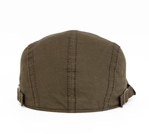 Image of Quanhaigou Unisex Denim Newsboy Hats Flat Ivy Gatsby Cabbie Driving Berets Hat Cotton Dad Cap for Men Women