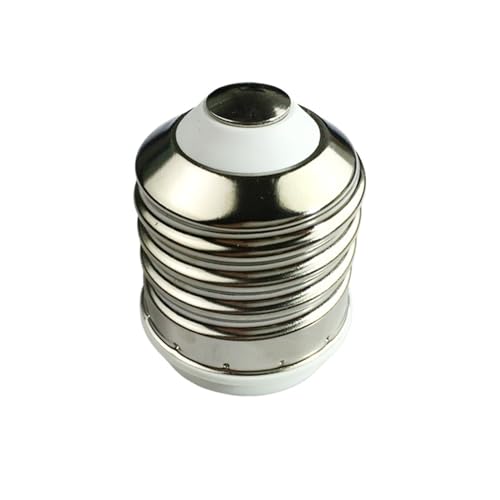 SXPXP Lot de 2 adaptateurs Blancs E40 vers E27 for Ampoule LED. Douille à vis