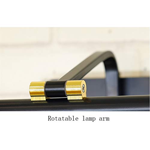 Luminaire sur miroir noir de 47cm pour illuminer une coiffeuse ou un chevet - 5