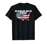 USS Maryland SSBN-738 Ballistic Missile Submarine Veteran T-Shirt