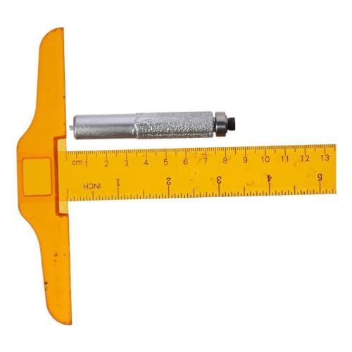 Iuniq AMZB1J56/LN8R1 13.3Mm Cylindrical Diamond Router Bit, Heavy Duty Carbon Steel Diamond Glitter Bits Carbide Tipped Bearing Flush Trim Bit 1/2-Inch Shank Drilling Tool thumb #5