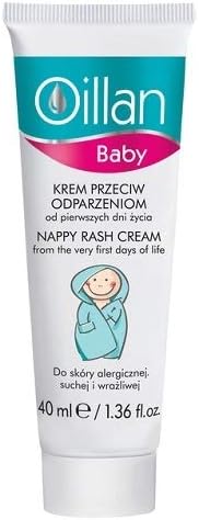 Oceanic AA Oillan Baby Nappy Rash Cream For Sensitive Atopic Skin 40ml