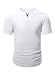JMIERR Athletic Shirts for Men Short Sleeve Muscle Slim Fitted T Shirt Longline Shirt Gym Workout White Tees Shirt, US 52(3XL)