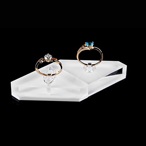Clear Acrylic Jewelry Holder Photography Props Rings Clips Display Stand Rack 1# - Image 3