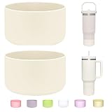 WK IEASON 2 Stück Tumbler Bottom Protector Flask Silikonmanschette für Stanley Quencher adventure 40oz & Stanley IceFlow 20oz 30oz und kompatibel mit Hydro Flask 12oz 21oz 24oz