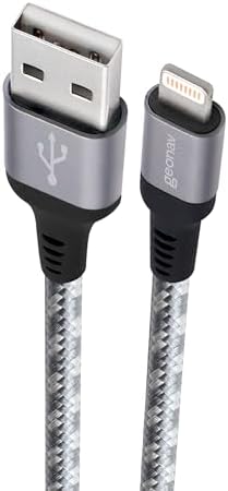 Geonav Cabo iPhone, iPad, iPod Lightning conector original Mfi Ap...