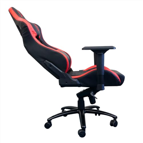 Cadeira Gamer Júpiter Em Couro Reclinável e Giratória - Vermelha