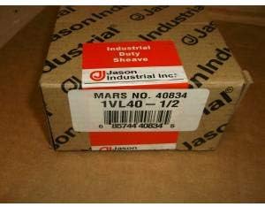 Jason INDUSRIAL 40834/1VL40-1/2 Variable Pitch Pulley Dia.:3-3/4" BORE:1/2" Set Screw
