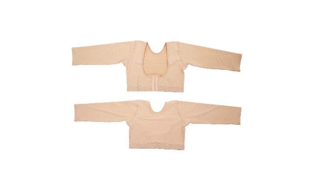 Jiawu Arm Shaper Compression Sleeves Posture Corrector, Breathable and Refreshing, Improve Chest Sagging, Spinal Curvature, Provide High Elasticity (S)