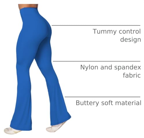 Image of Sunzel Flare Leggings, Crossover Yoga Pants with Tummy Control, High-Waisted and Wide Leg