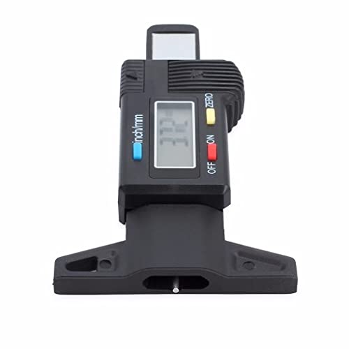 Retoo Reifen Profiltiefenmesser, Reifenmessergerät, Digital Reifenprofilmesser, Tiefenmesser mit LCD Display 0–28 mm, Reifen Profilmesser Messchieber, Messgerät für PKW, Vans, Motorrad, LKW