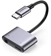 UGREEN 2 en 1 Adaptateur USB C Jack Supporte Audio et Charge Rapide Adaptateur Type C 3,5mm Aux C...