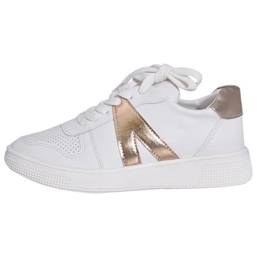 MIA Girl's Courtnee (Toddler/Little Kid/Big Kid) White/Rose Gold 5 Big Kid M3