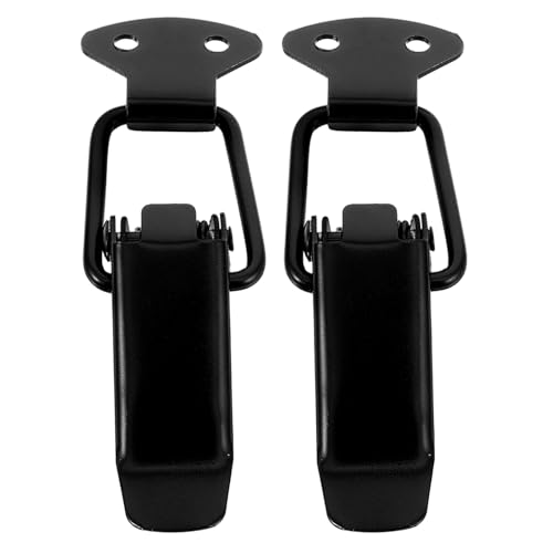 ARTSEWPLY 2個 クイックラッチバンパーリリースクリップ 耐久性アイアン製 汎用車用フロントバンパー固定具 工具不要ワンタッチ着脱可能