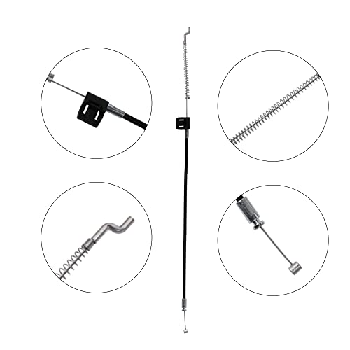 Image of RDEXP 4 Pieces Sofa Recliner Release Handles and 4 x Cables 900mm Total Length Black