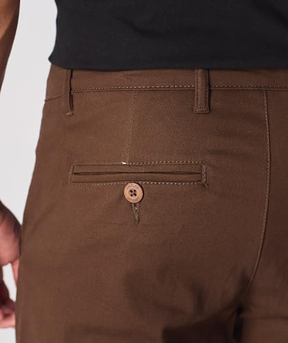 JMOJO Chinos Trousers Men - Stretch Mens Trousers Casual Smart - Mens Chinos Slim Fit Twill Fabric Pants - Flat Front 5 Pocket Trouser for Men UK - Image 6