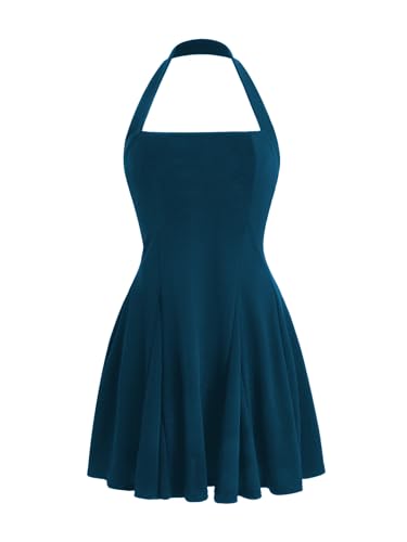 Milumia Women's Boho Floral Print Belted Maxi Dress Button Long Sleeve Ruffle Hem Flowy Dresses Blue and White Medium