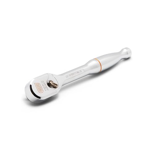 Image of GEARWRENCH 1 /4 inch Drive 120XP Full Polish Chrome Teardrop Ratchet | 81011XP