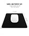 Auhoahsil Mouse Pad, Thick Computer Mousepad with Anti-Slip Silicone Base, Soft Memory Foam Filling, Easy Gliding Surface, Cute Mouse Mat for Gaming, Work, Men, Women, 7.1 x 8.7 x 0.2 in, Black